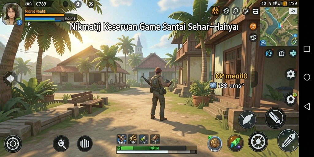 Tampilan gameplay C789 yang seru dan menghibur.