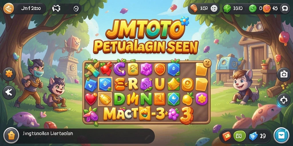 Tampilan gameplay seru dari JMTOTO yang penuh warna dan menantang.