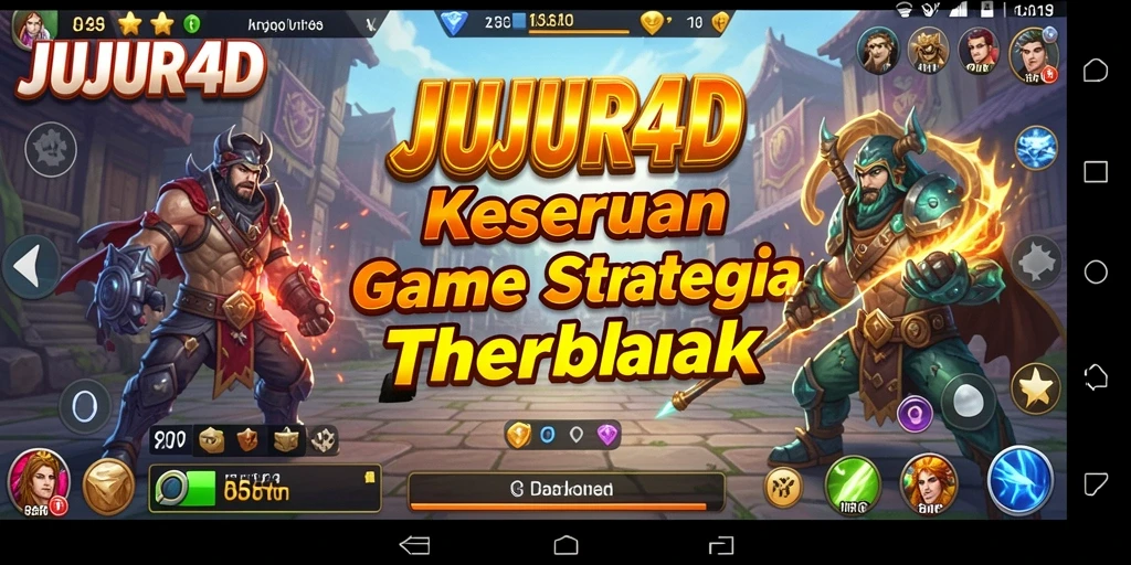 Tampilan gameplay JUJUR4D yang menarik dan penuh strategi.