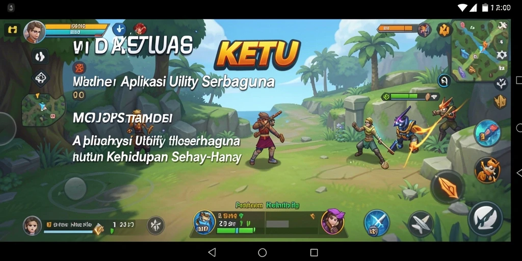 Tampilan utama aplikasi KETUA yang menampilkan fitur-fitur Utility.