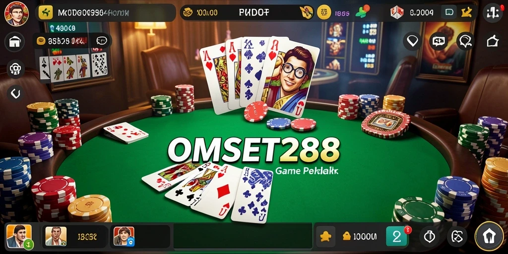 Tampilan gameplay poker yang menarik di OMSET288, penuh dengan aksi dan strategi.