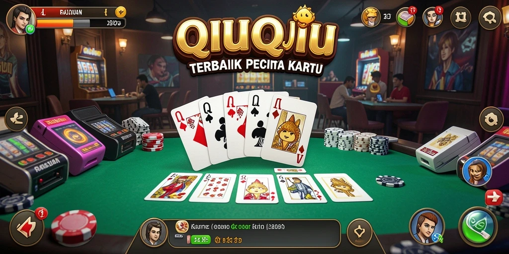 Tampilan gameplay RAJACUAN yang seru dalam permainan QiuQiu.