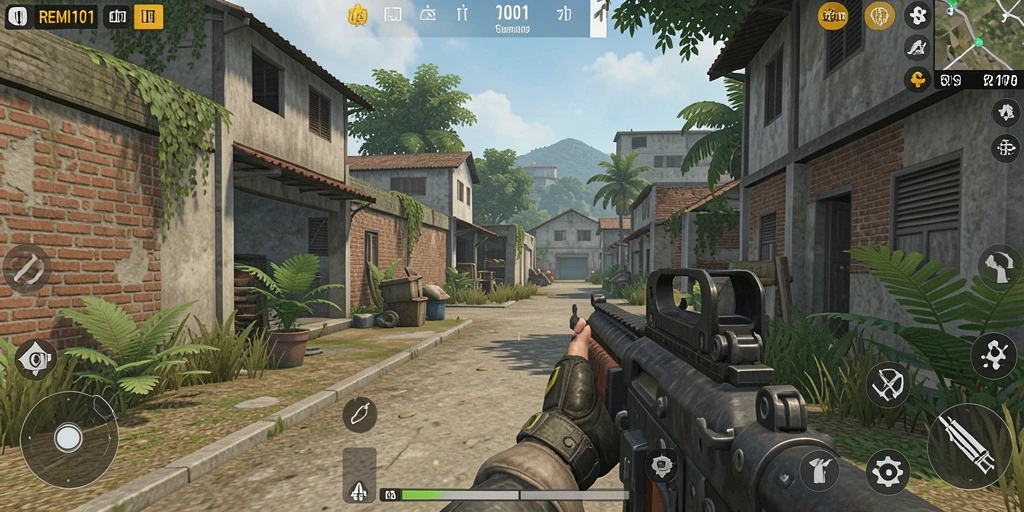 Tangkapan layar REMI101 menampilkan aksi seru gameplay TPS.