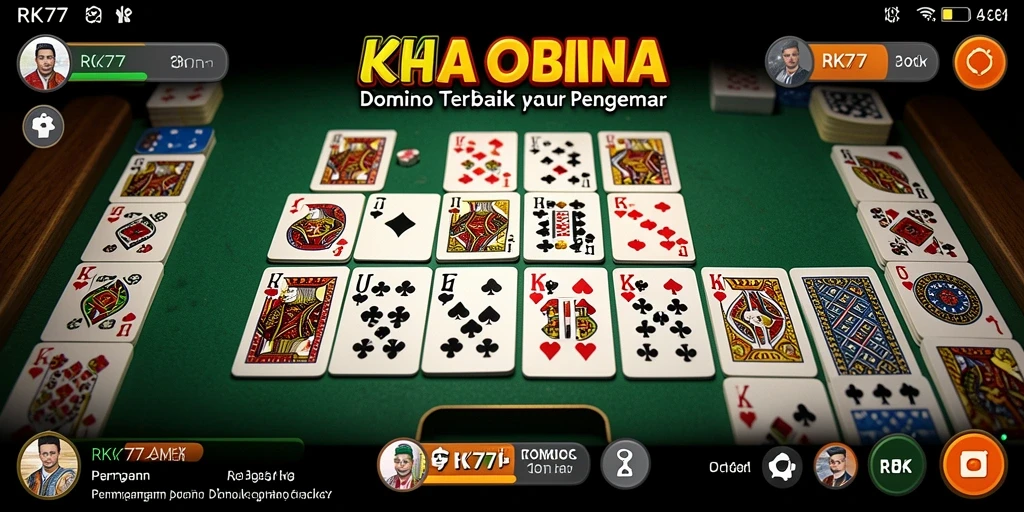 Tampilan gameplay menarik dari permainan Domino RK77.
