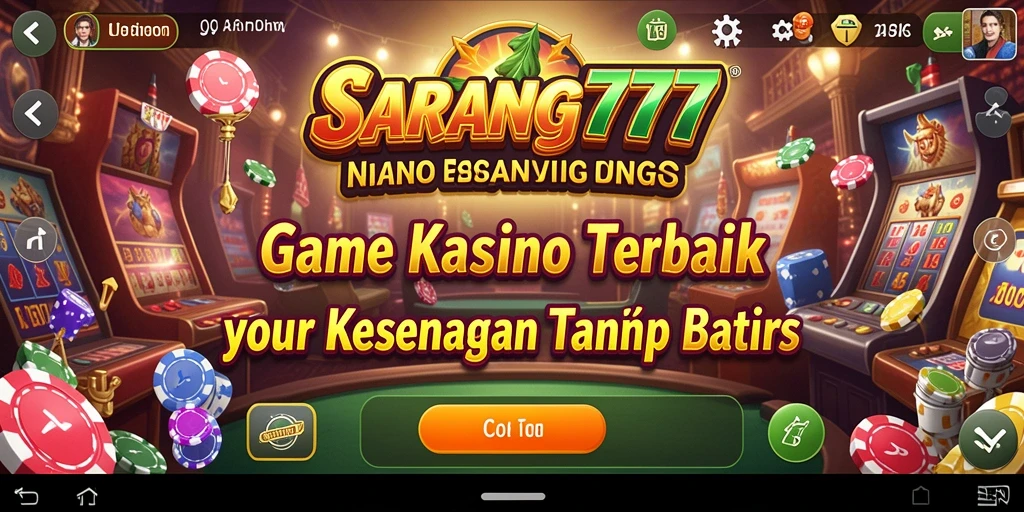 Tampilan menarik dari game Kasino SARANG777 yang seru dan menantang.