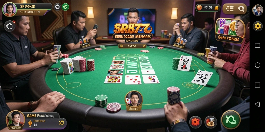 Tampilan gameplay seru dalam SR877 yang menggugah semangat Poker.