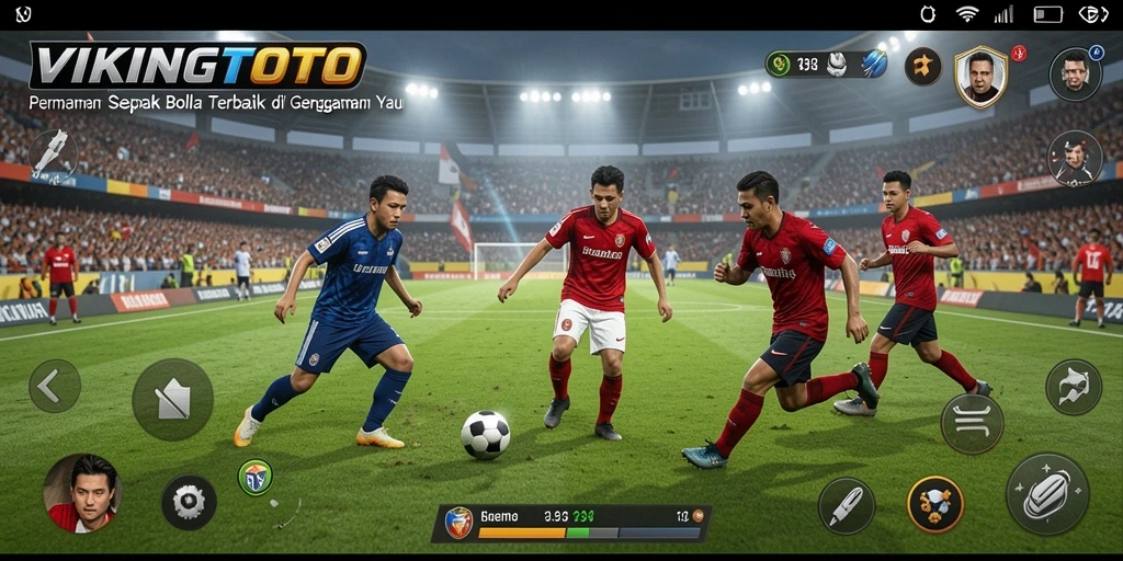 Tampilan permainan sepak bola yang mendebarkan di VIKINGTOTO.