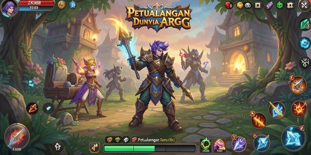 Tangkapan layar menampilkan pertempuran seru di dunia ZK988.